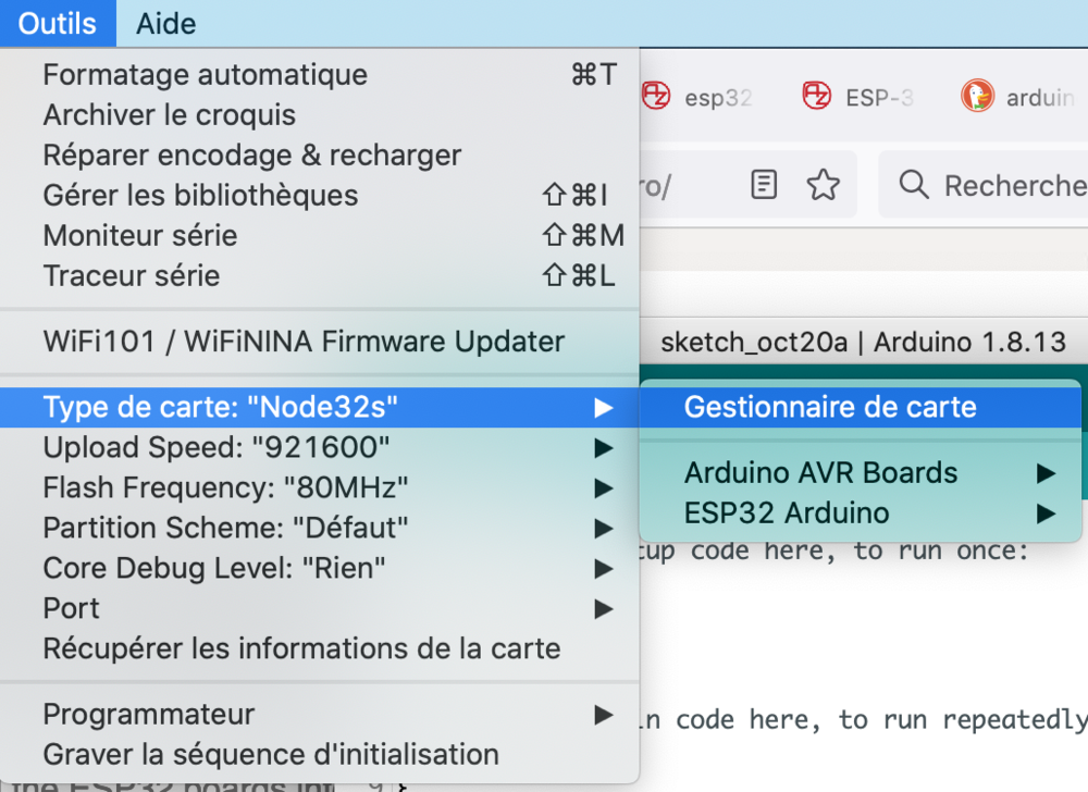 gestionnaire de cartes